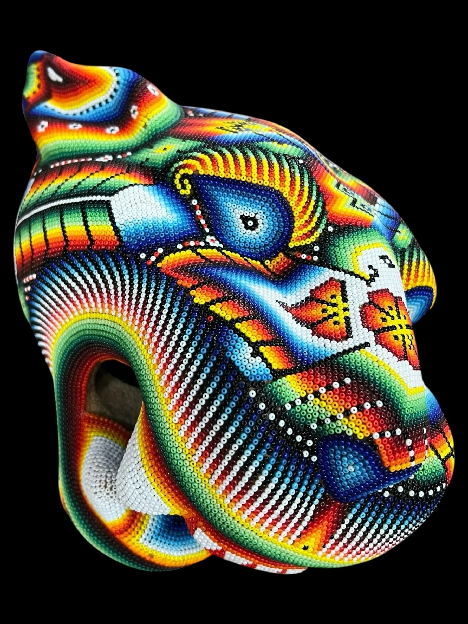 Huichol Jaguar Head - Image 3